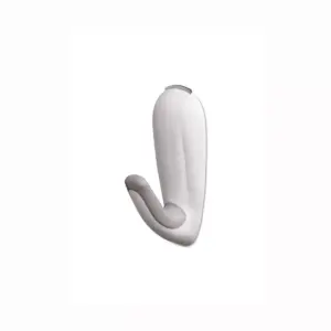 Command 1 Hook 2 Strips Large Sized Bathroom Decorative Hook with Water Resistant Strips White
