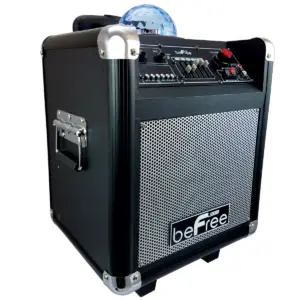 beFree Sound Projection Party Light Dome 6.5in Subwoofer Bluetooth Portable Party Speaker