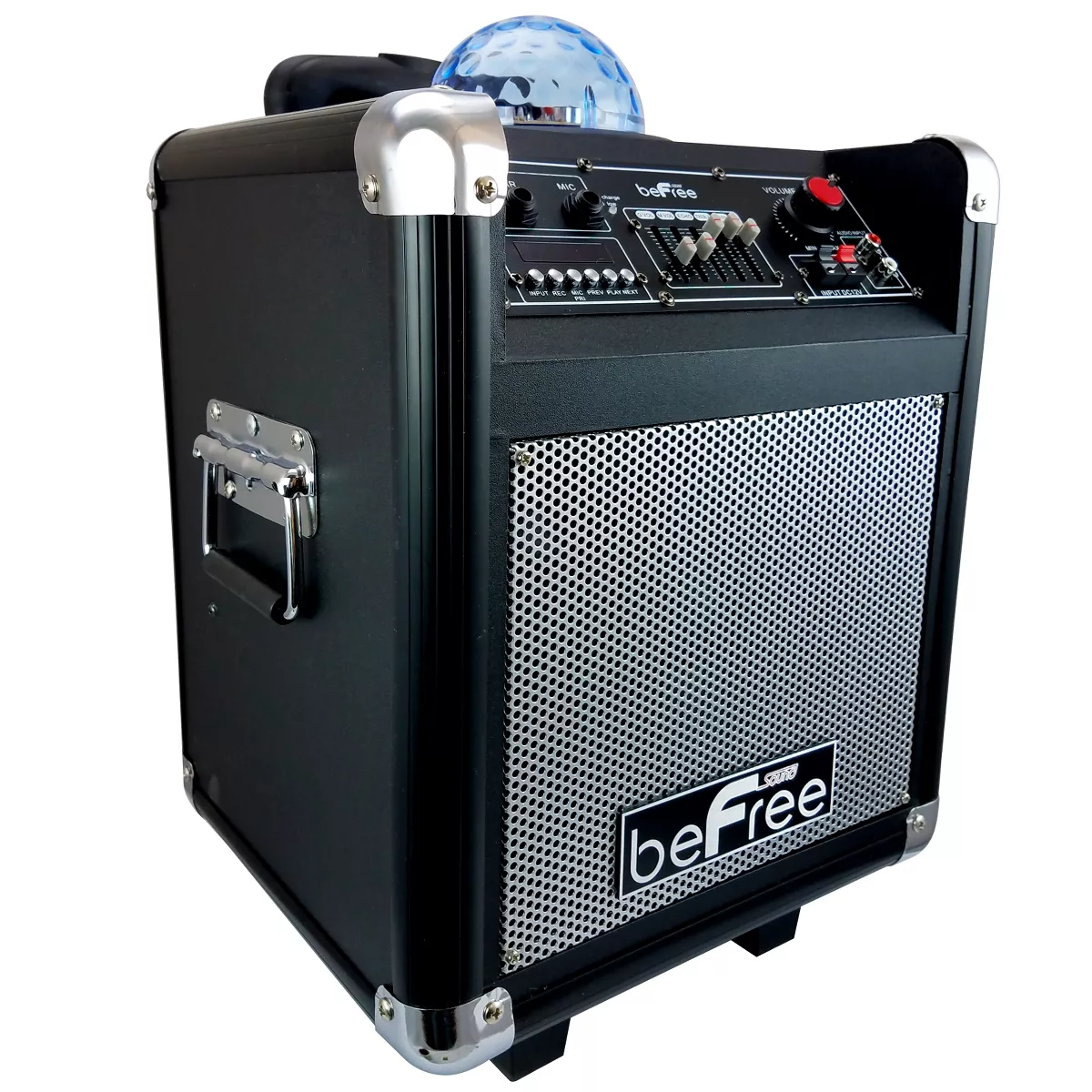 beFree Sound Projection Party Light Dome 6.5in Subwoofer Bluetooth Portable Party Speaker