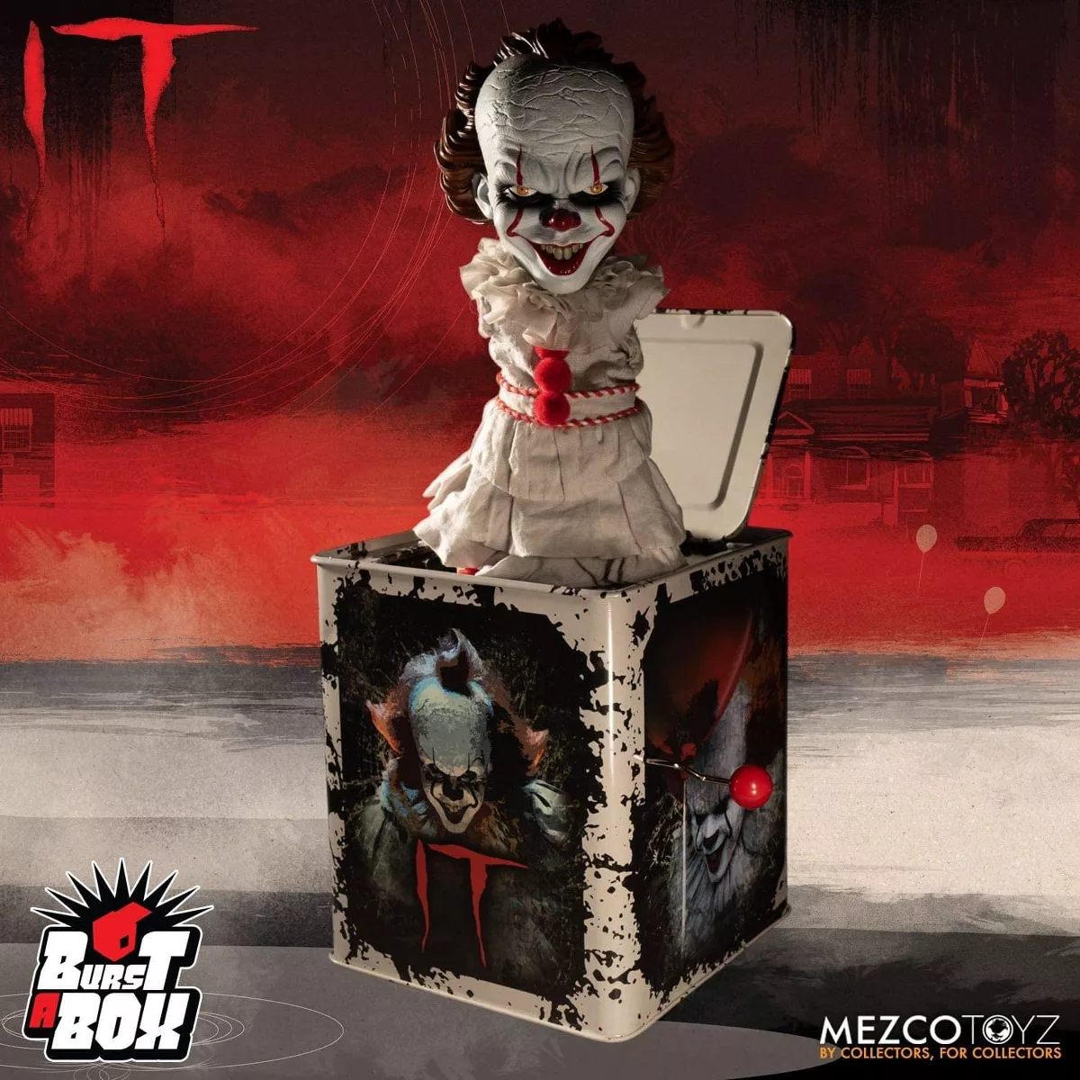 Mezco Toyz IT 2017 Pennywise Mezco Burst-A-Box