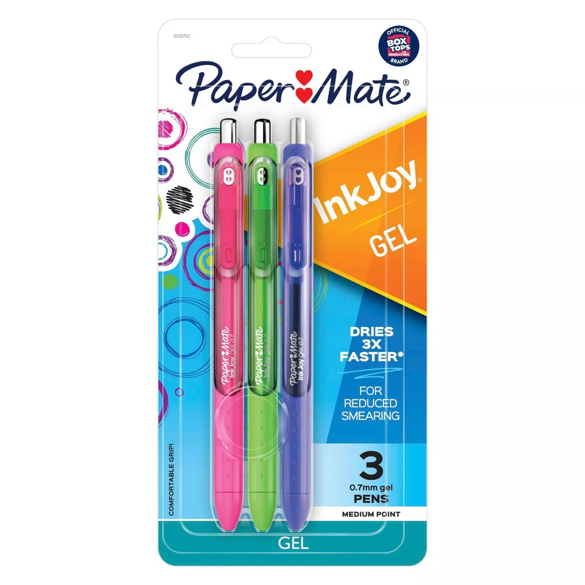 Paper Mate InkJoy 3pk Gel Pens Multicolor