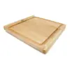 John Boos 23.75 Inch Wide 1.5 Inch Thick Reversible Square Cutting Board Block with Juice Groove , 23.75 x 23.75 x 1.5 Inches, Maple Wood