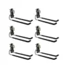 Rubbermaid Fast Track Wall Mounted Garage Storage Utility Multi Hook (6 Pack)