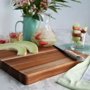 Architec Madeira Teak Edge-Grain Jumbo Cutting Board and Chop Block 23