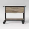 Derry Stone Top Mixed Material Kitchen Island Brown - Threshold™
