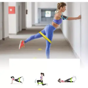 Letsfit Resistance Bands Resistance Exercise Bands for Home Fitness Stretching, Strength Training, Pilates Flex Bands and Home Workouts 12
