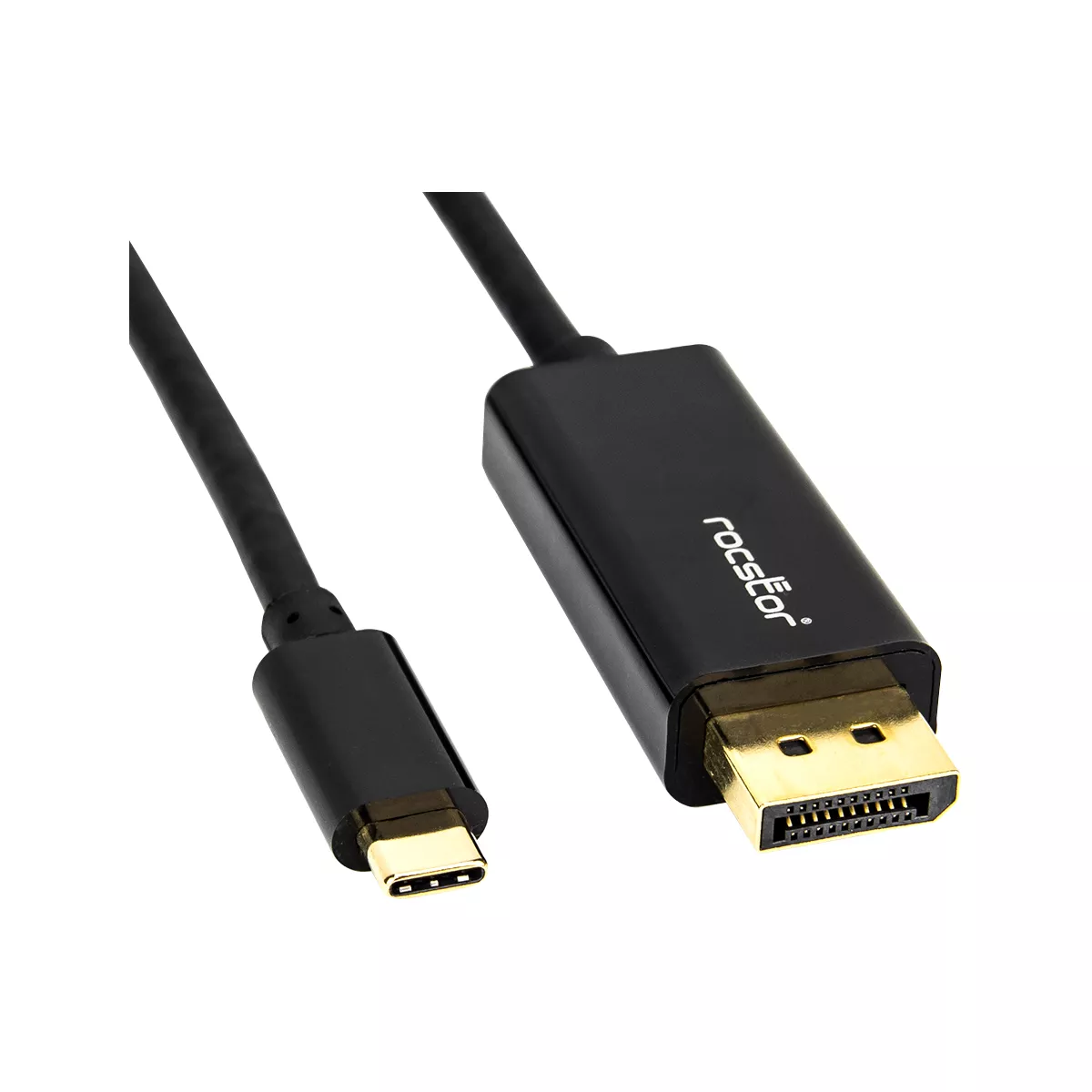 Rocstor Y10C167-B1 Premium 6ft USB-C to DisplayPort Cable M/M- USB Type-C to DisplayPort Converter Cable