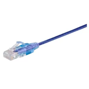 Monoprice Cat6A Ethernet Network Patch Cable - 25 Feet - Purple | 10-Pack, 10G - SlimRun Series