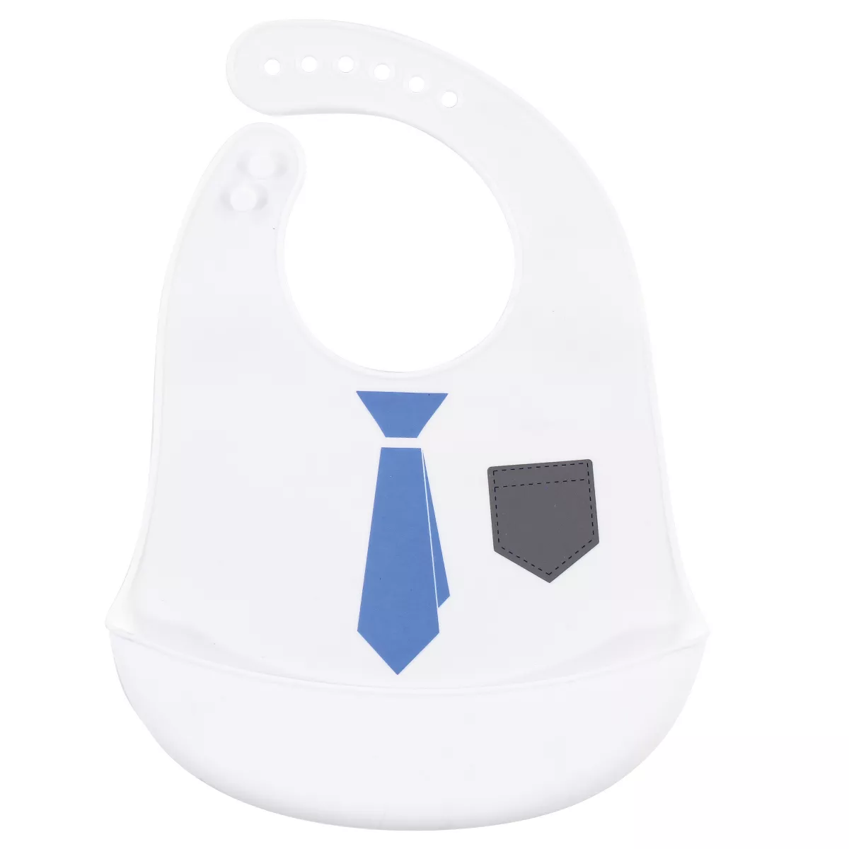 Hudson Baby Infant Boy Silicone Bibs 2pk, Handsome Just Like Dad, One Size
