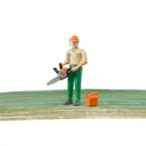 Bruder bworld Logging Man / Forestry Worker with Accessories 60030