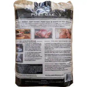 Western BBQ Products Post Oak Barbecue Cooking Chips, 180 Cubic Inches (4 Pack)