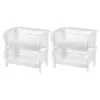 IRIS 4pk Jumbo Stacking Plastic Storage Basket