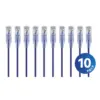 Monoprice Cat6A Ethernet Network Patch Cable - 25 Feet - Purple | 10-Pack, 10G - SlimRun Series