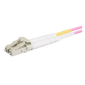 Monoprice Fiber Optic Cable - 1 Meter - Purple | OM4, LC/ST, Multi Mode Duplex, (50/125 Type) - Entegrade Series