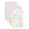 Luvable Friends Baby Flannel Burp Cloths 4pk, Yellow, One Size