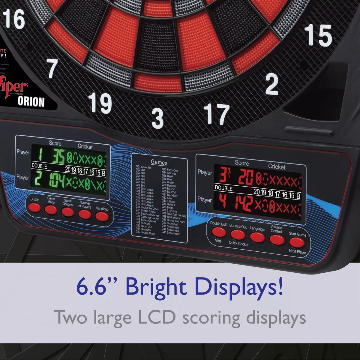 Viper Orion Electronic Dartboard, 15.5