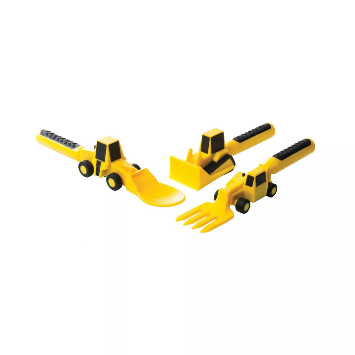 Constructive Eating Plastic Construction Utensils - Spoon, Fork and Knife