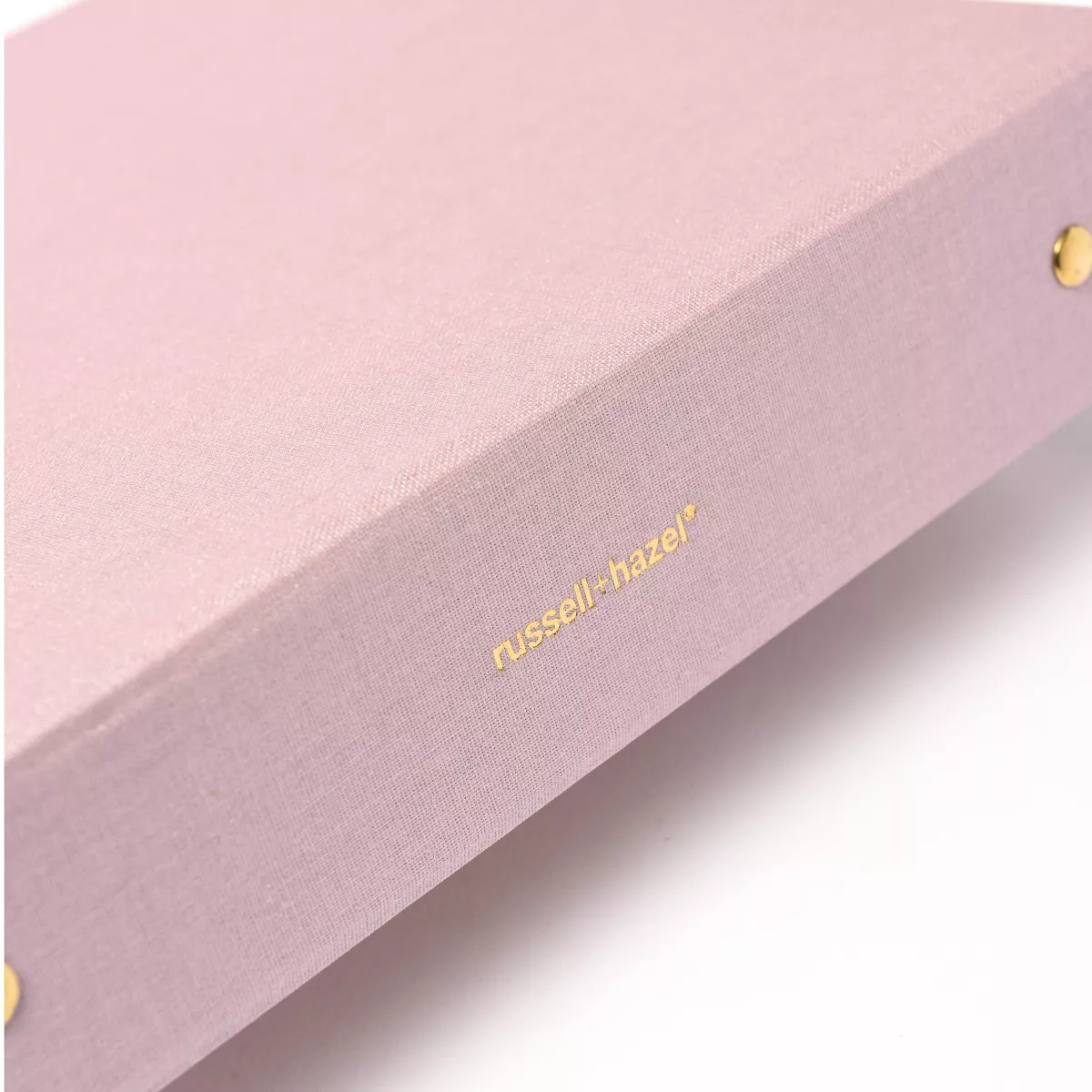Russell+Hazel Bookcloth Mini 3 Ring Binder Peony