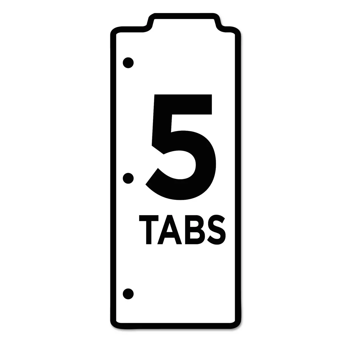 Avery Tabbed Snap-In Bookmark Plastic Dividers Assorted Prints 5-Tab 3 x 11 1/2 24909