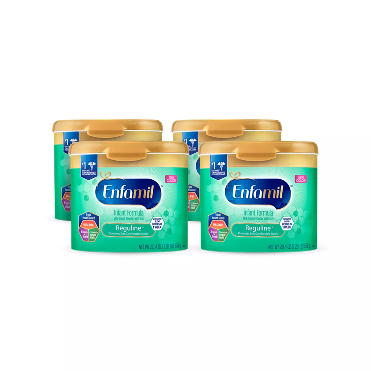 Enfamil Reguline Infant Formula Powder - 19.5oz/4pk Each