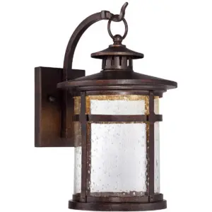 Franklin Iron Works Rustic Outdoor Wall Light Fixture LED Bronze 11 1/2