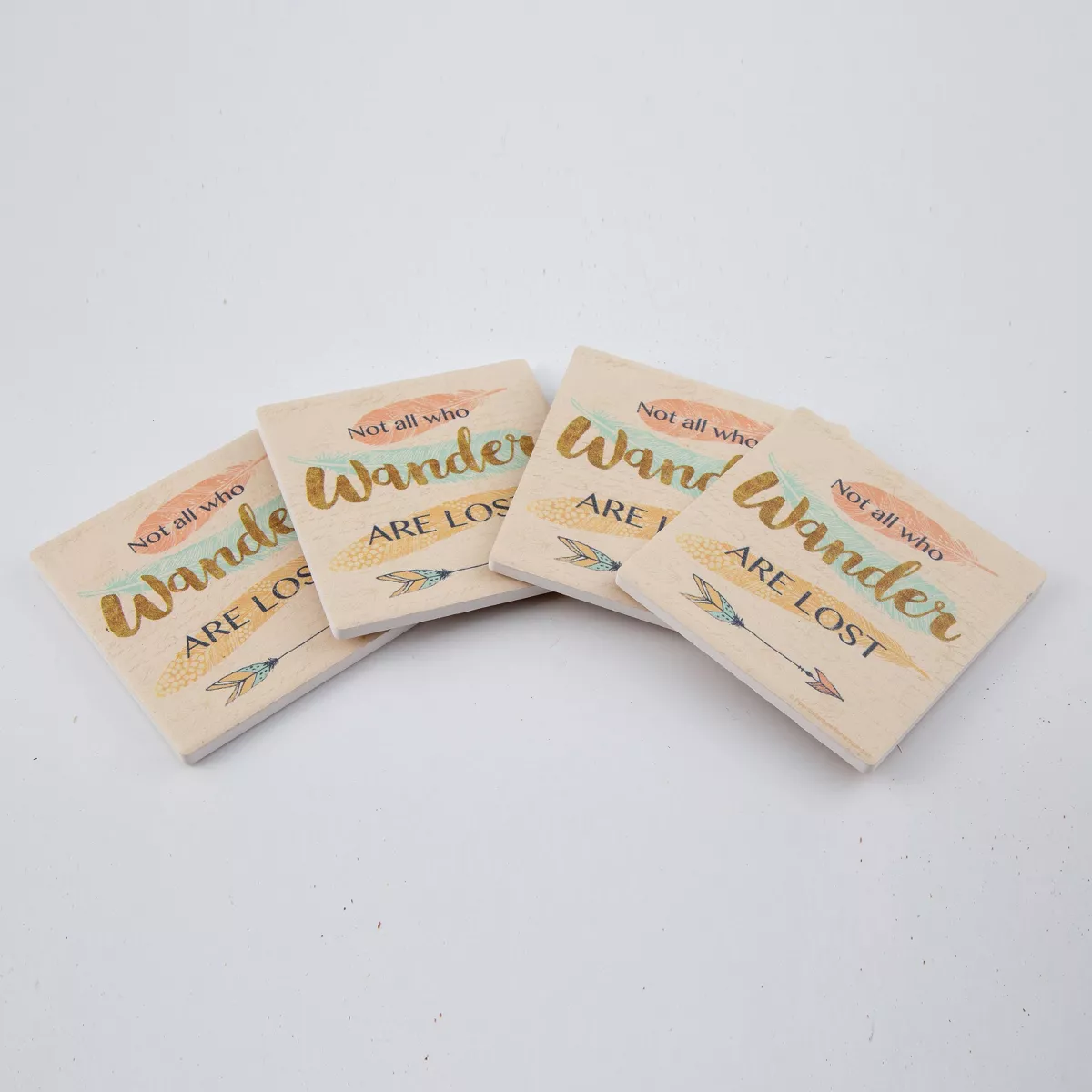 Thirstystone Not All Who Wander Are Lost Coaster Set of 4