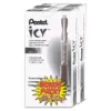 Pentel Icy Mechanical Pencil 0.5 mm Transparent Smoke Barrel 24/Pack AL25TASWSPR