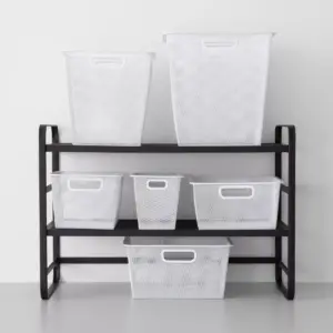 Large 6.25X 12.75X 25.75 Metal Underbed Bin White - Made By Design™