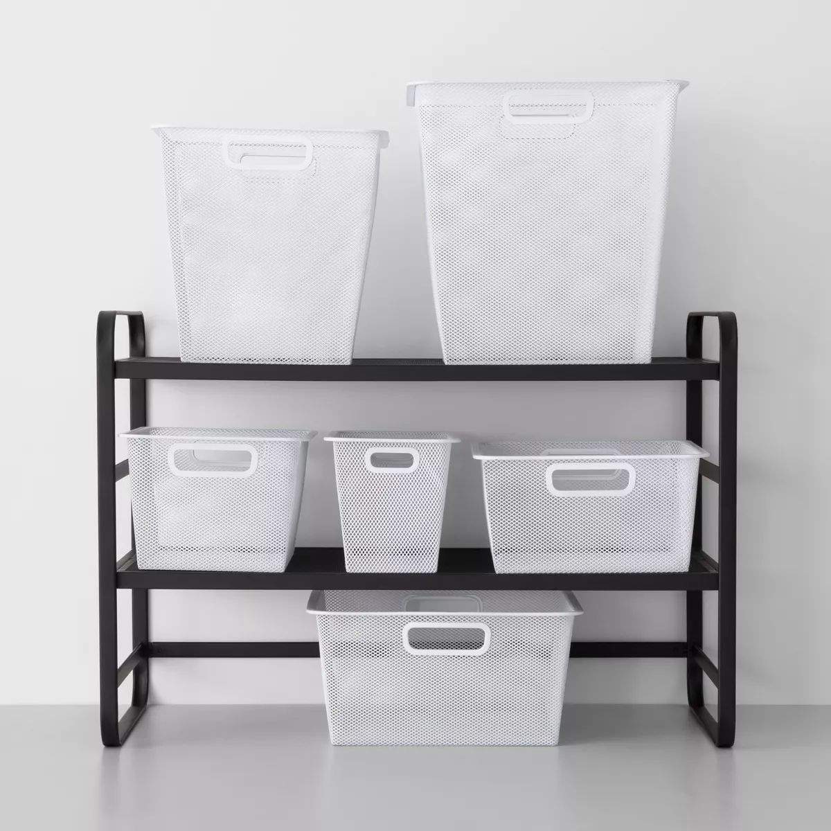 Large 6.25X 12.75X 25.75 Metal Underbed Bin White - Made By Design™