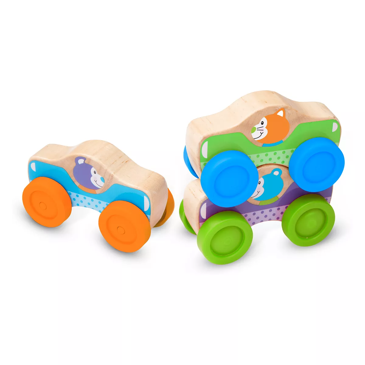 Melissa & Doug First Play Animal Stacking Cars