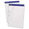 Ampad Double Sheets Pad Narrow Rule 8 1/2 x 11 3/4 White 100 Sheets 20346