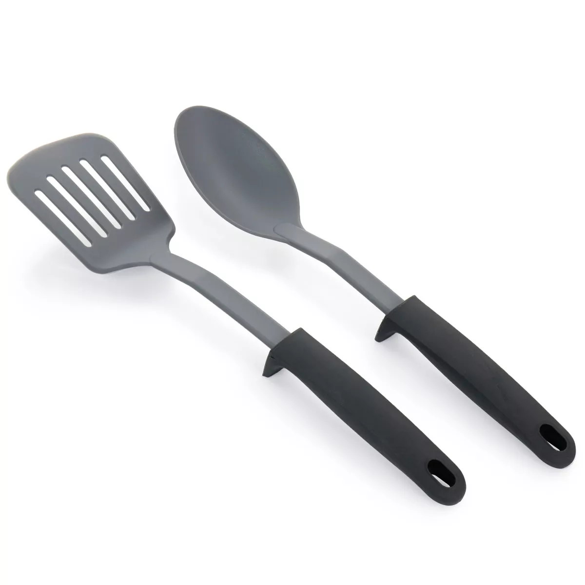 Oster 10 Piece Non-Stick Aluminum Cookware Set in Black and Grey Speckle