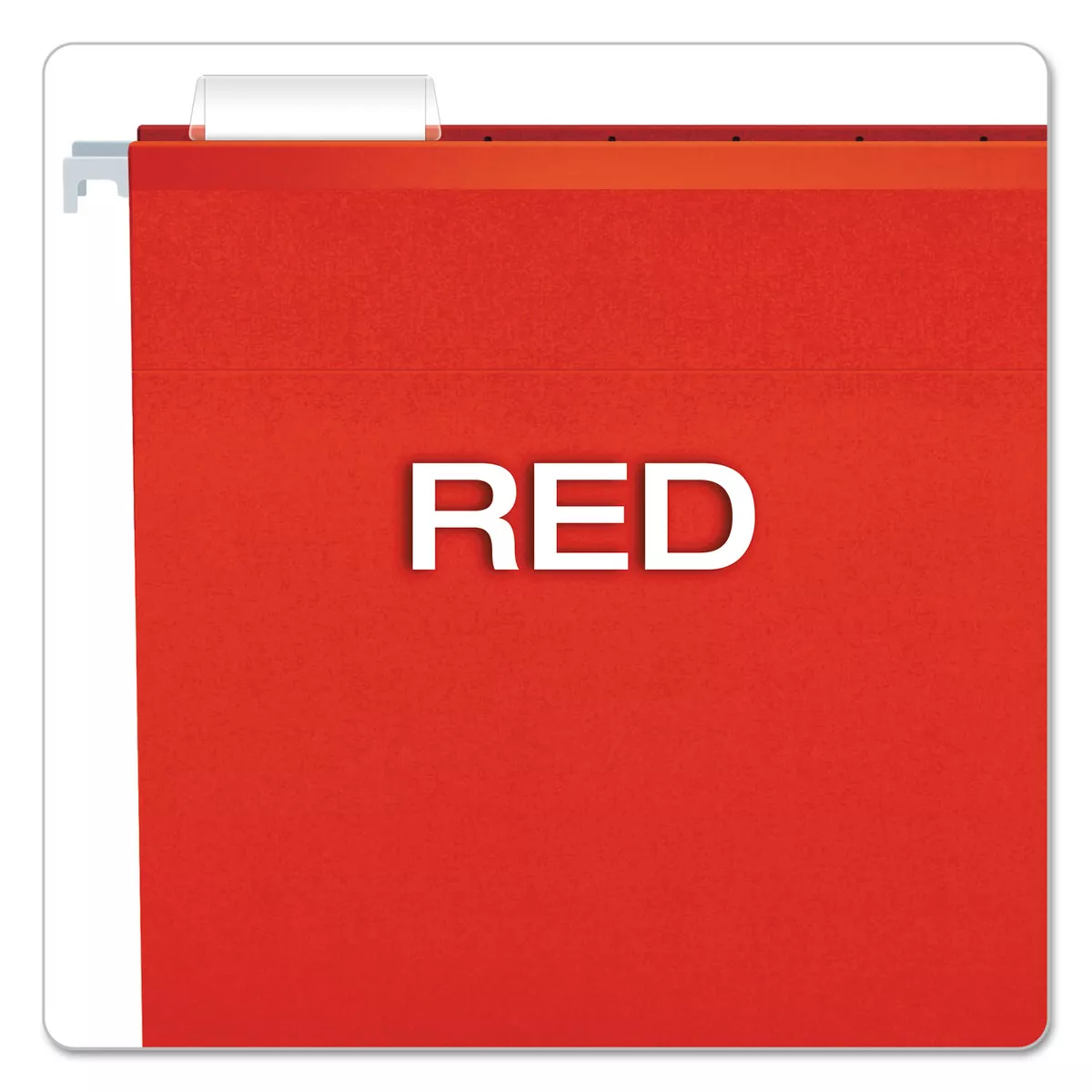 Pendaflex Reinforced Hanging Folders 1/5 Tab Letter Red 25/Box 415215RED