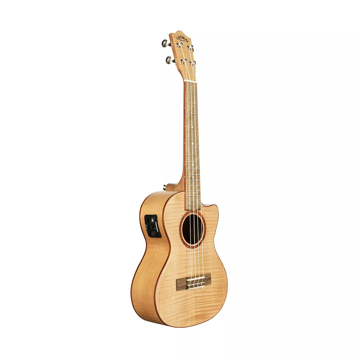 Lanikai FM-CET Flame Maple Tenor with Kula Preamp Acoustic-Electric Ukulele Satin Finish