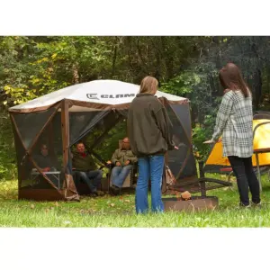 Clam Quick Set Escape Portable Outdoor Canopy (2 Pack) + Wind and Sun Panels