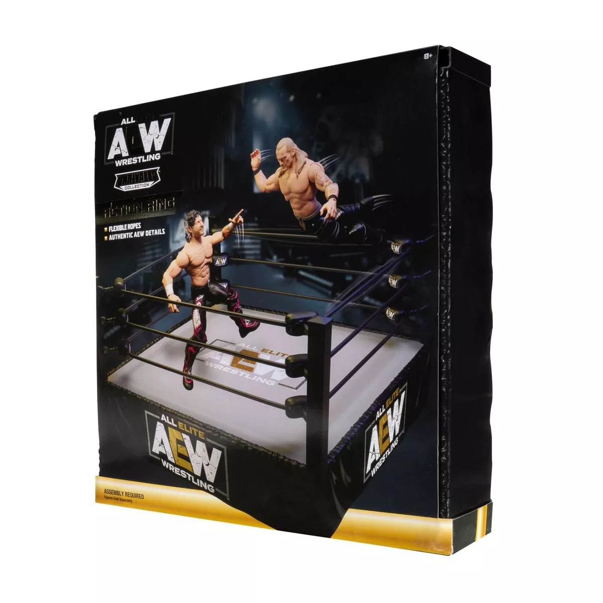 All Elite Wrestling - Medium Playset Unrivaled Figure Action Wrestling Ring