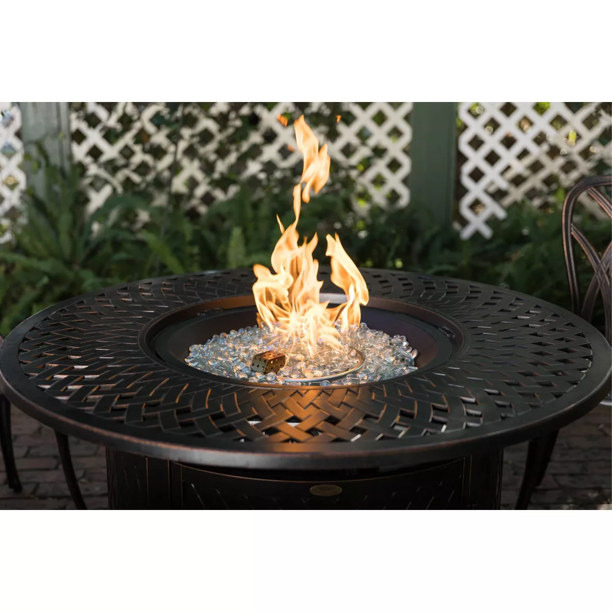Verona Aluminum Round LPG Fire Pit - Fire Sense