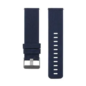 Insten Canvas Woven Fabric Band for Fitbit Versa 2 / 1 / Lite / SE, Replacement Strap, Navy Blue