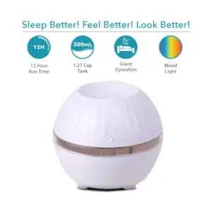 Air Innovations Ultrasonic Cool Mist Personal Humidifier White