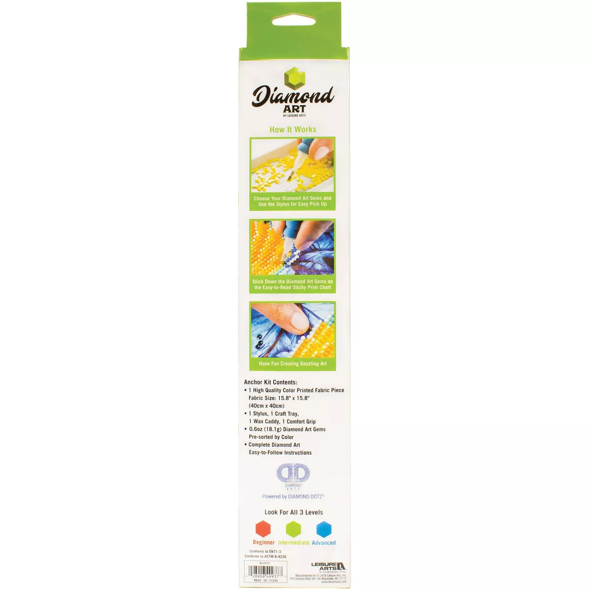Leisure Arts Diamond Art Intermediate Kit 12