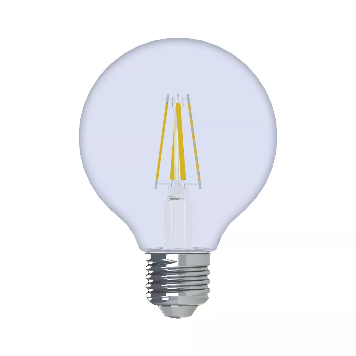 General Electric 2pk 60W Reveal G25 Clear LED Light Bulb White