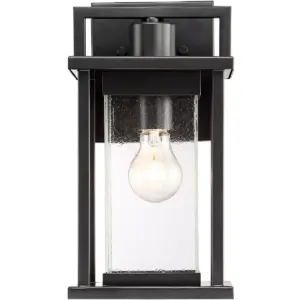 John Timberland Modern Outdoor Wall Light Fixture Painted Dark Gray 11
