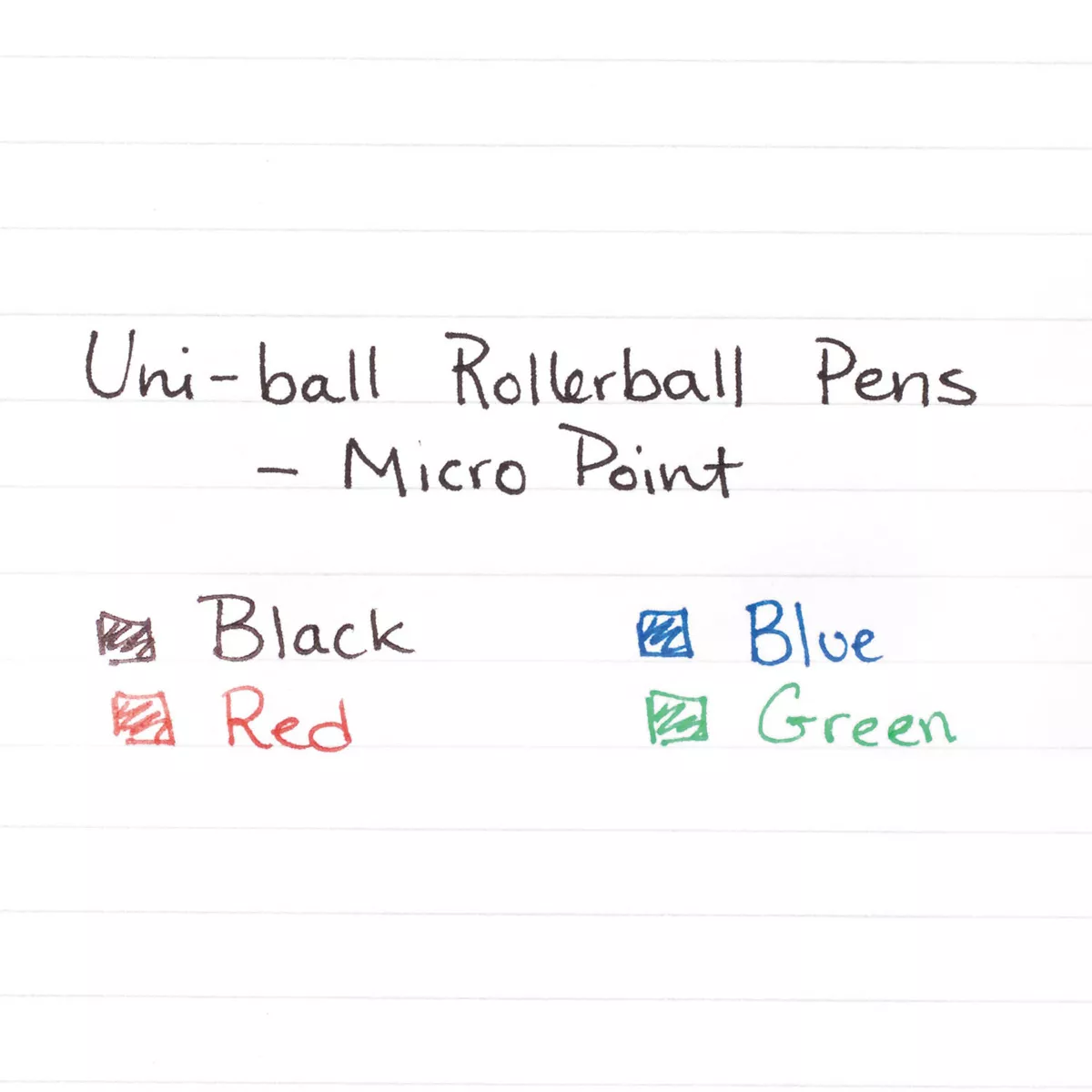 uni-ball Roller Ball Stick Dye-Based Pen Blue Ink Micro Dozen 60153
