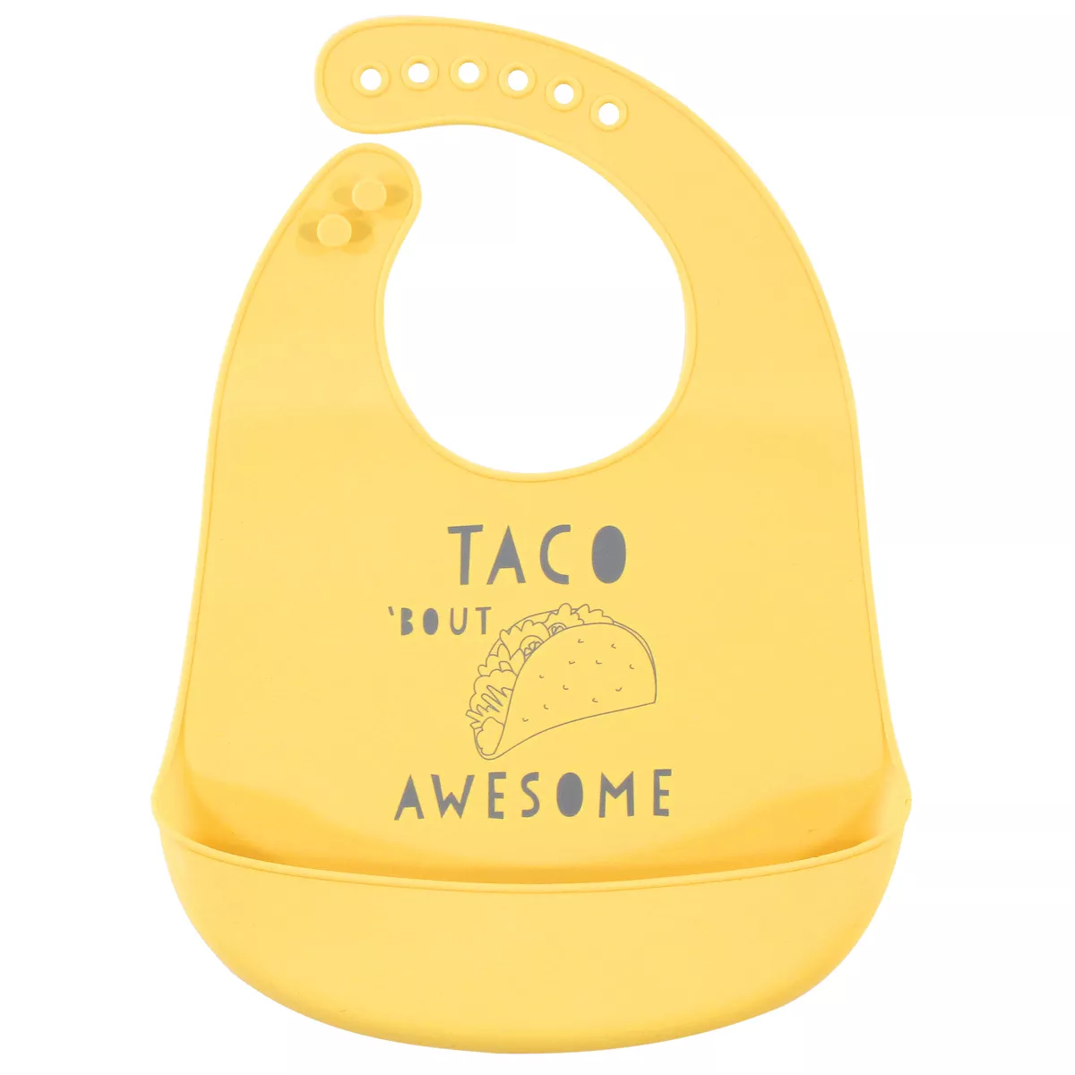 Hudson Baby Infant Boy Silicone Bibs 2pk, Nacho Man, One Size