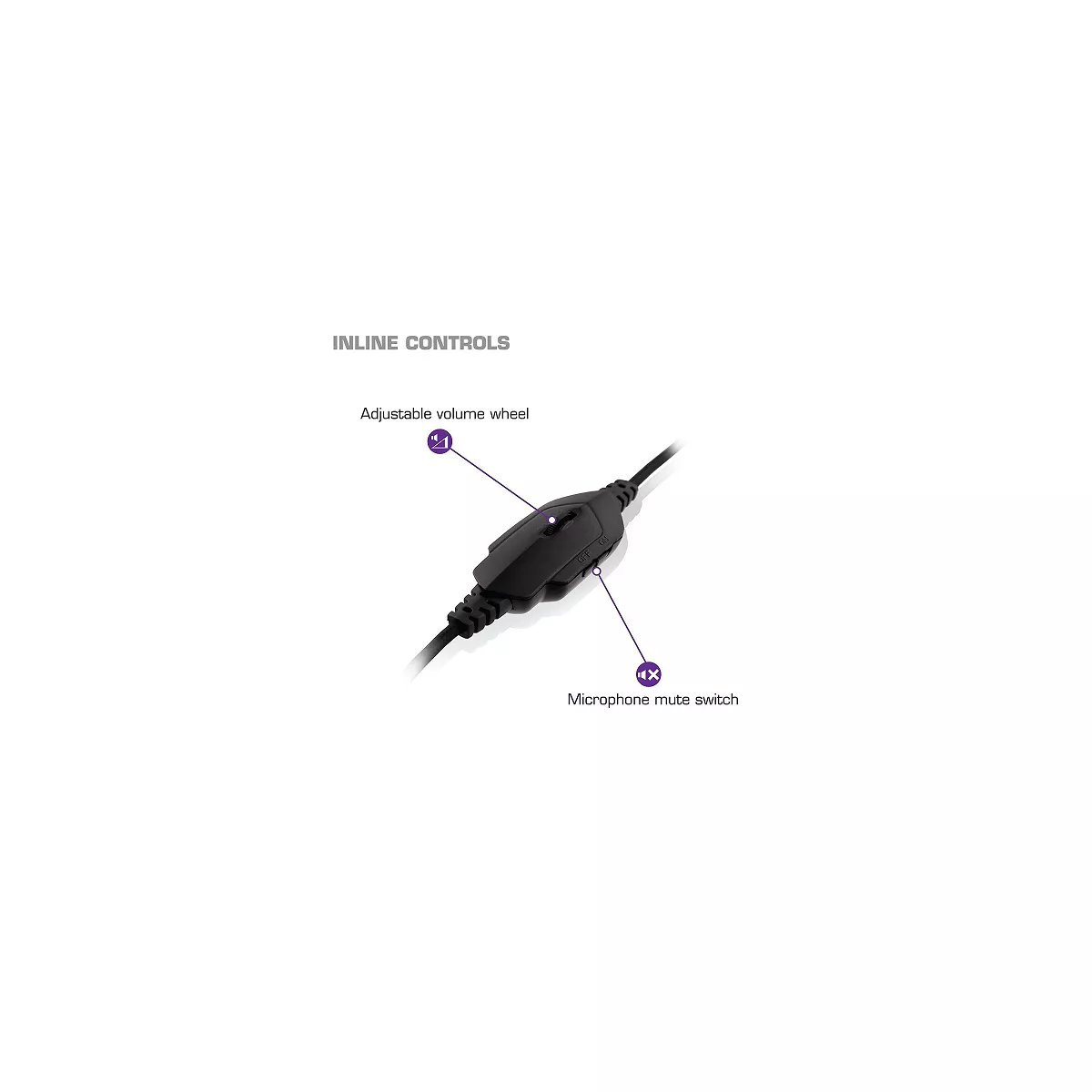Nyko Core 80801 Wired Gaming Headset - 40mm Driver Stereo Speakers - Omni-directional retractable microphone - Inline mute & volume controls