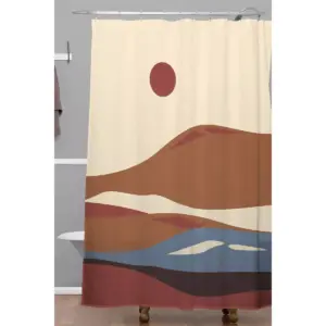 Viviana Gonzalez Western Desert Vibes II Shower Curtain Brown - Deny Designs
