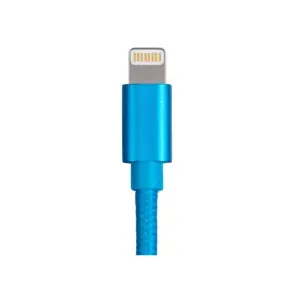 Monoprice Palette Series MFi Certified Lightning to USB Charge & Sync Cable, 3ft Blue