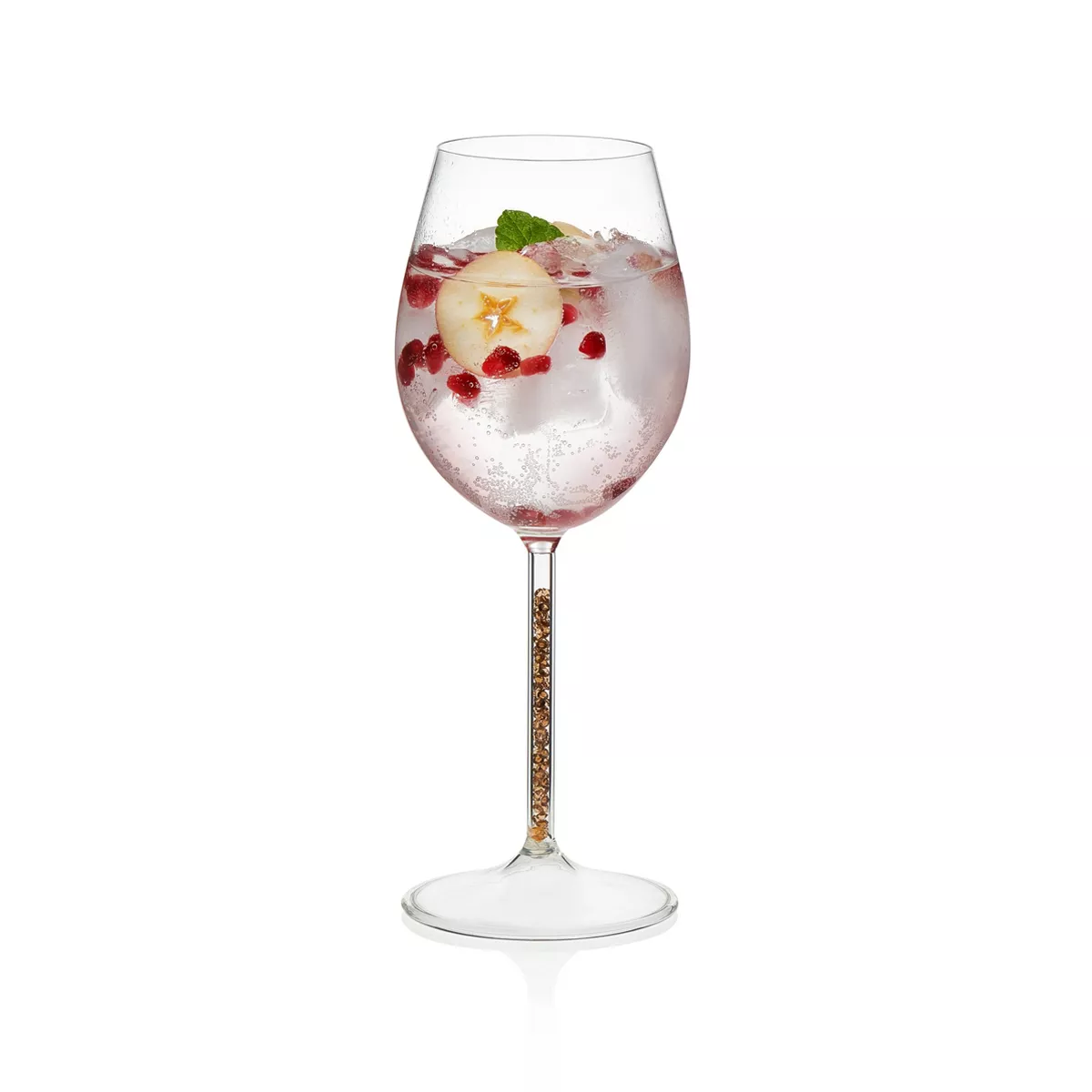 Libbey Glint Gold Stem Wine Glasses 15oz - Set of 2