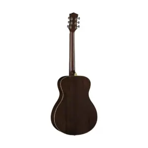 Luna Guitars Art Vintage Folk Acoustic Guitar Distressed Vintage Brownburst