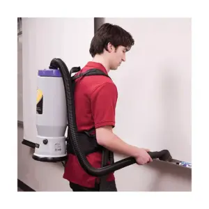 ProTeam 107108 QuarterVac 6 Quart Multifunctional Backpack Vacuum with 2 Piece Wand Tool Kit, Various Attachments, and 50 Foot Extension Cord
